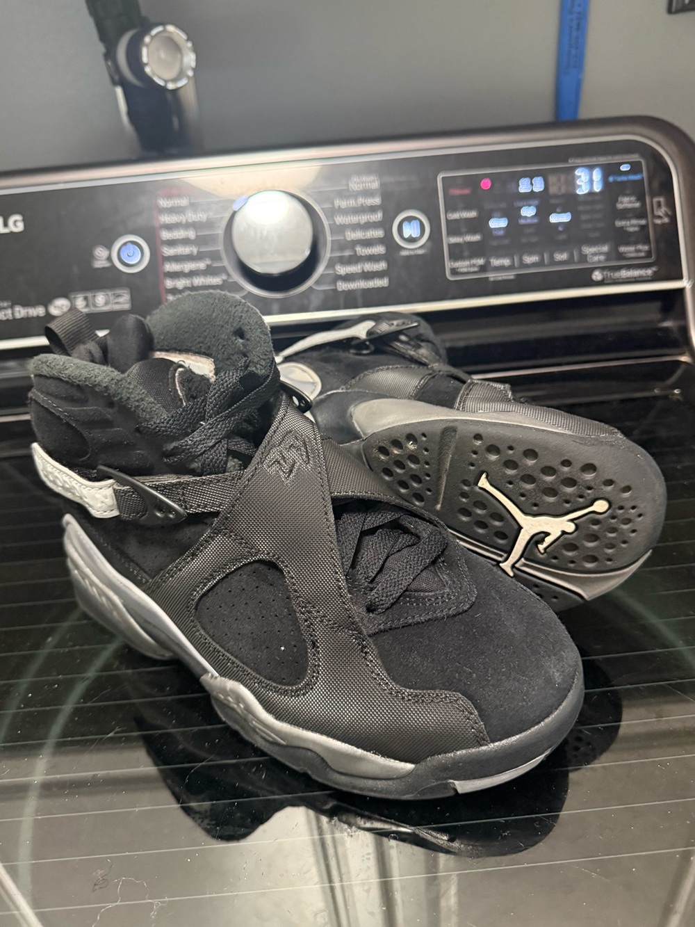 Nike Air Jordan 8 Retro Winterized Gunsmoke Sneakers Boy’s Size: 5Y (Fn5190-001)